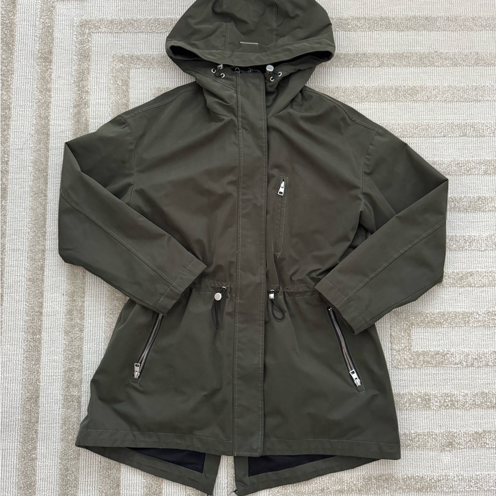 Soia & Kyo Dark Green Hooded Utility Jacket